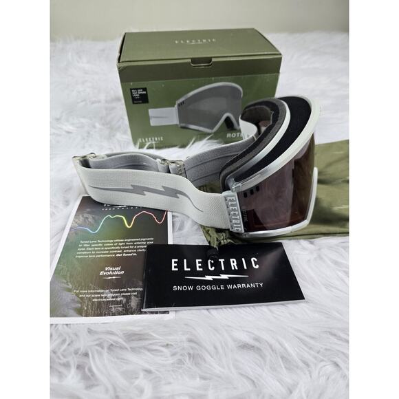 Electric Roteck BRAND NEW Snow Goggles Matte Stealth Grey Bird / Fume - Picture 2 of 7